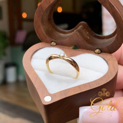 Anel solitário Diamond em Ouro 18k/750