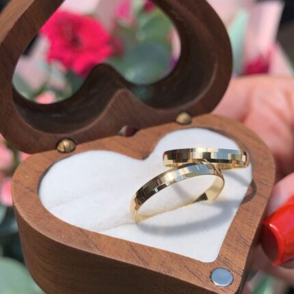 Par de Alianças Infinity 2.5 mm em Ouro 18k/750