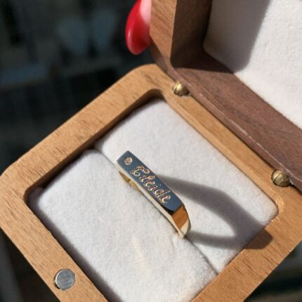 Anel Sinete em Ouro 18k/750