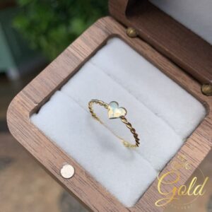 Anel Solitário Enlace em Ouro 18k/750
