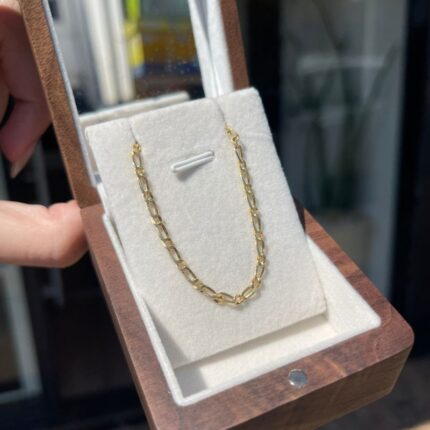 Corrente 1x1 Masculina em Ouro 18k/750