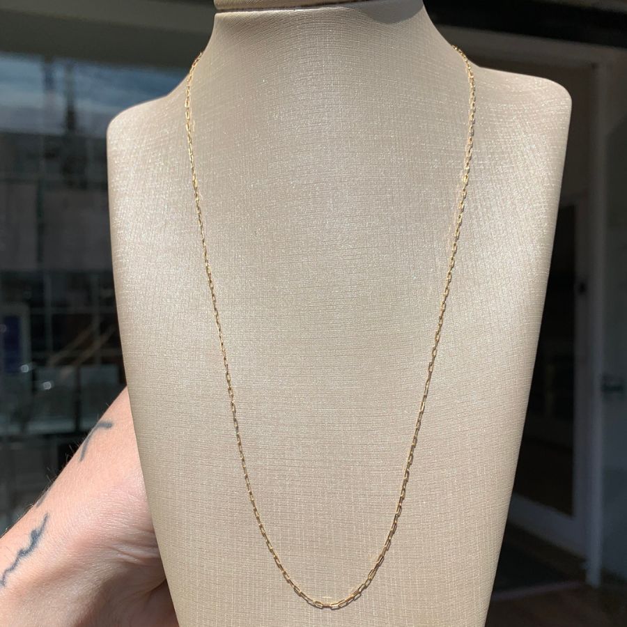 Corrente Cadeado Masculina em Ouro 18k_750