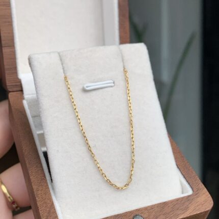 Corrente Cadeado Masculina em Ouro 18k/750