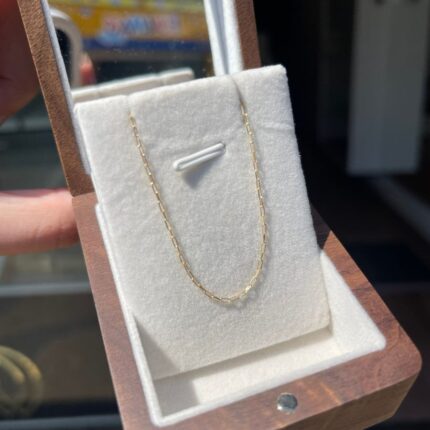 Corrente Cadeado Masculina em Ouro 18k/750