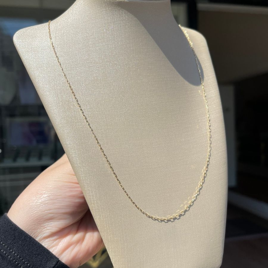 Corrente Cadeado Masculina em Ouro