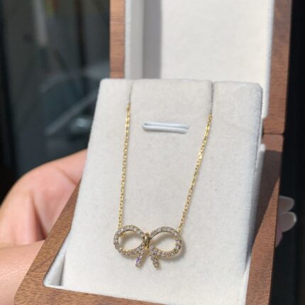 Corrente Feminina Elo Cadeado com Pingente Fixo  em Ouro 18k/750