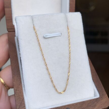 Corrente Singapura Feminina em Ouro 18k/750