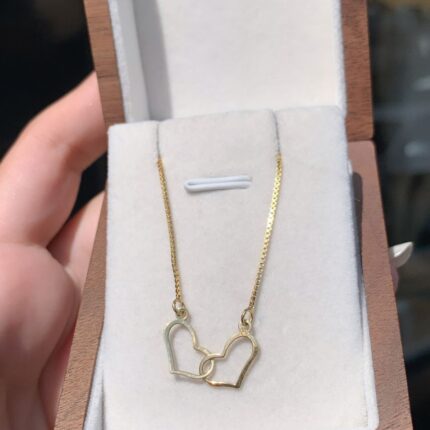 Corrente Veneziana Feminina com Pingente Fixo em Ouro 18k/750