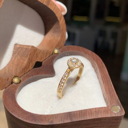 Anel Solitário Promise em Ouro 18k/750