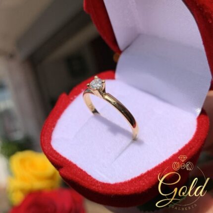 Anel Solitário Storm em Ouro 18k/750