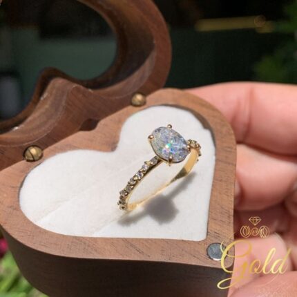 Anel Solitário Éden em Ouro 18k/750