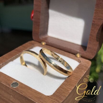 Par de Alianças Pasión 3mm em Ouro 18k/750