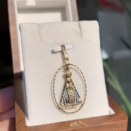 Pingente Nossa Senhora Aparecida em Ouro 18k/750