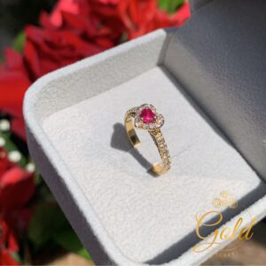 Anel Solitário Scarlet em Ouro 18k/750