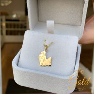 Pingente Cachorrinho em Ouro 18k/750