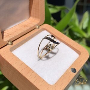 Anel 3 Ouros em Ouro 18k/750