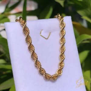 Pulseira Feminina Cordão Baiano em Ouro 18k/750