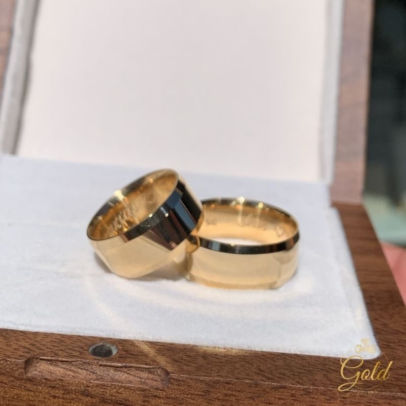 Trio de Alianças Infinity 9mm + Anel Solitário Caribe em Ouro 18k_750 (4)
